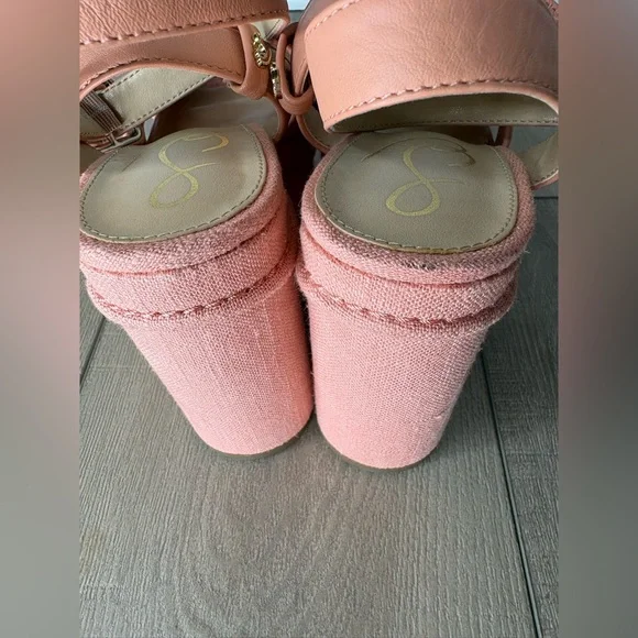 Sam Edelman Theresa Platform Block Heel Sandals Women’s Size 6.5 - Picture 5 of 9